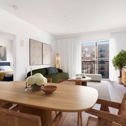Cozy interiors living area with easy access to other rooms